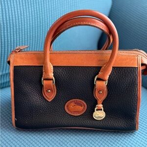Dooney & Bourke Black and Brown Satchel